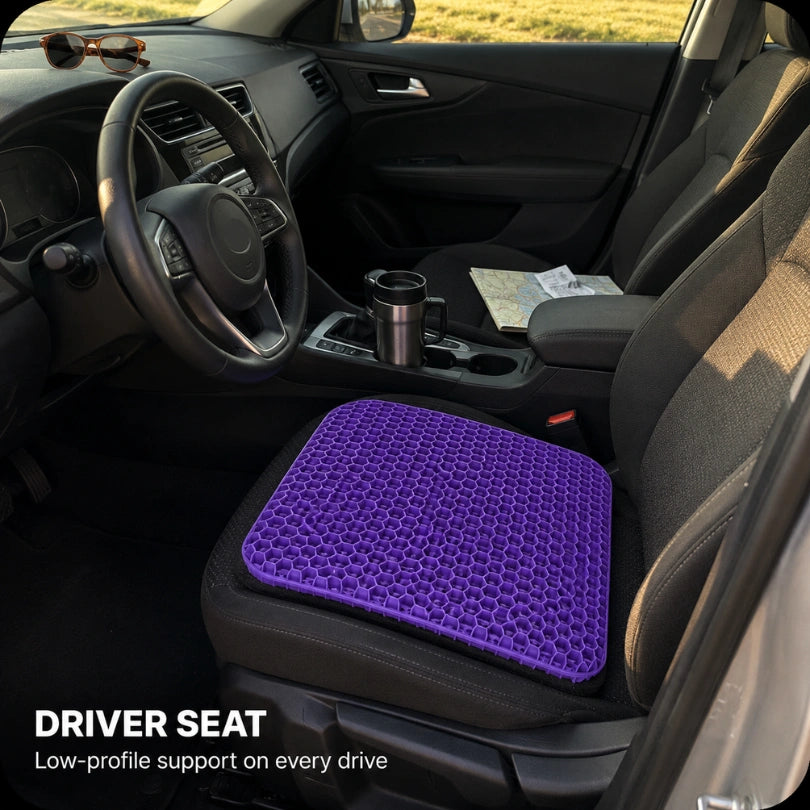 Miravae cushion on a car driver's seat