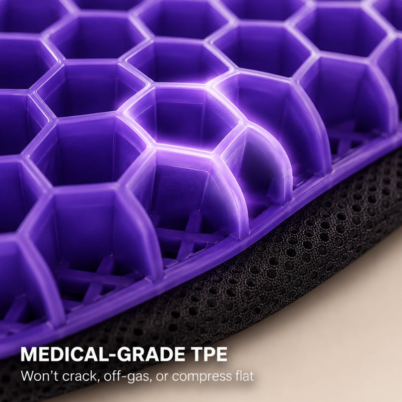 Textured non-slip underside of the Miravae cushion