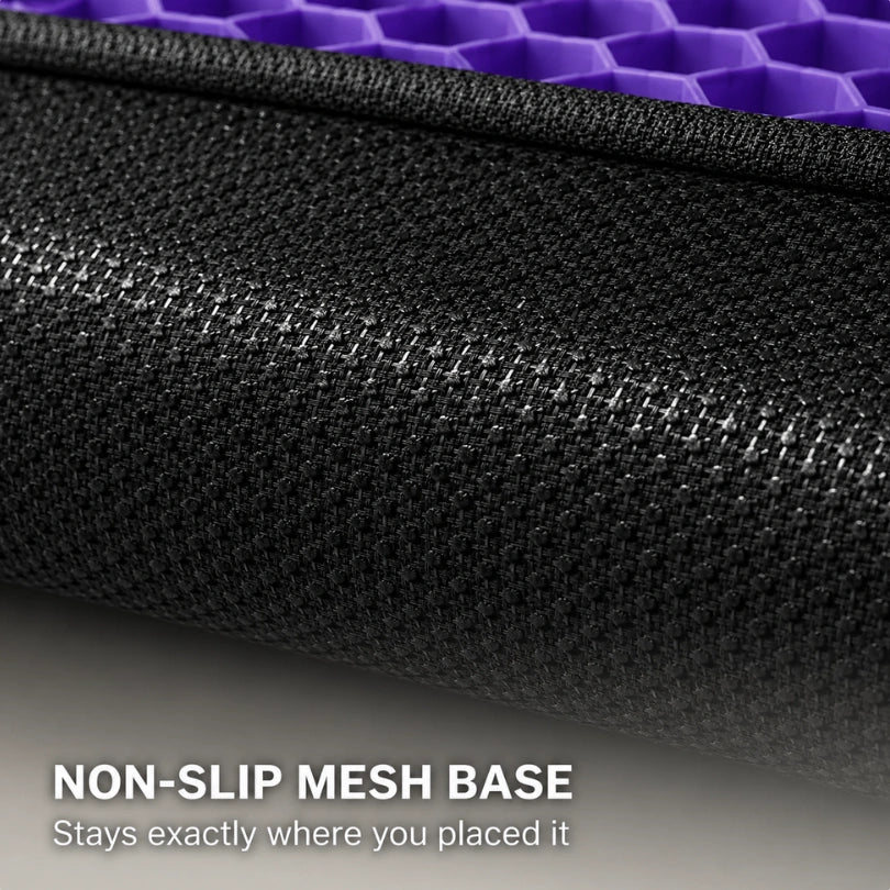 Miravae cushion partly unzipped from its breathable mesh cover