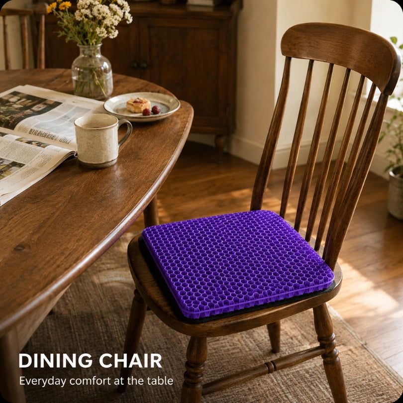 Miravae cushion on a wooden dining chair
